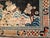 Antique Ningxia Pictorial Rug, Handwoven Wool Pile, Scenic Landscape, Navy & Tan, 4' x 7' For Sale - Image 11 of 14