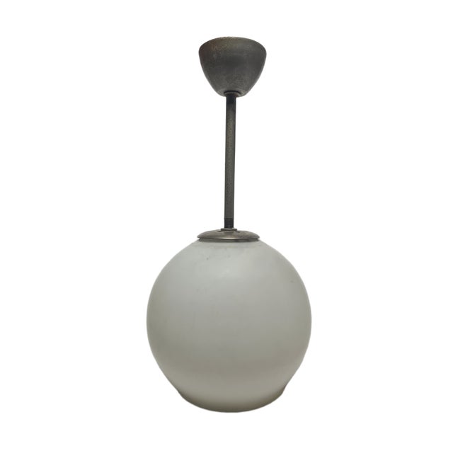 Art Deco Pendant Lamp, Poland, 1950s For Sale - Image 3 of 11