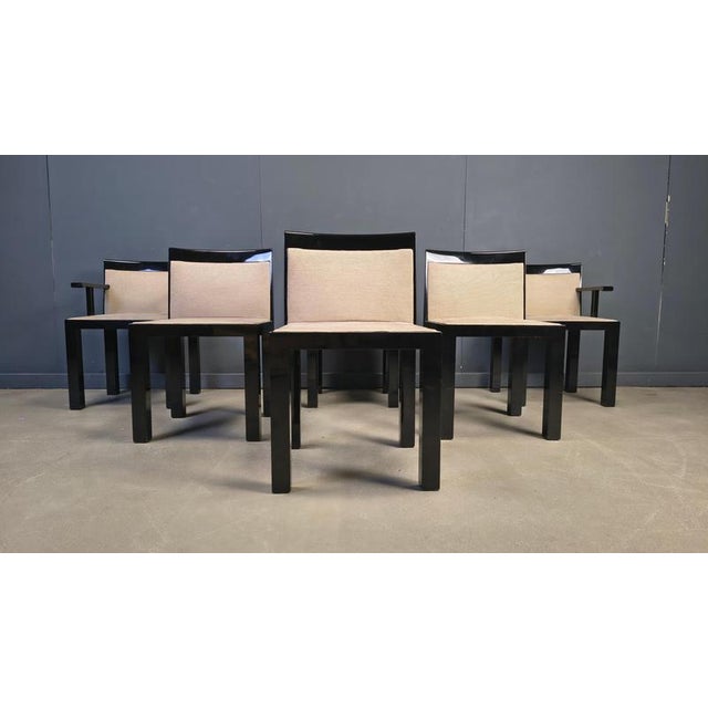 Teatro Chairs by Aldo Rossi and Luca Meda for Molteni, 1980s, Set of 6 For Sale - Image 16 of 18