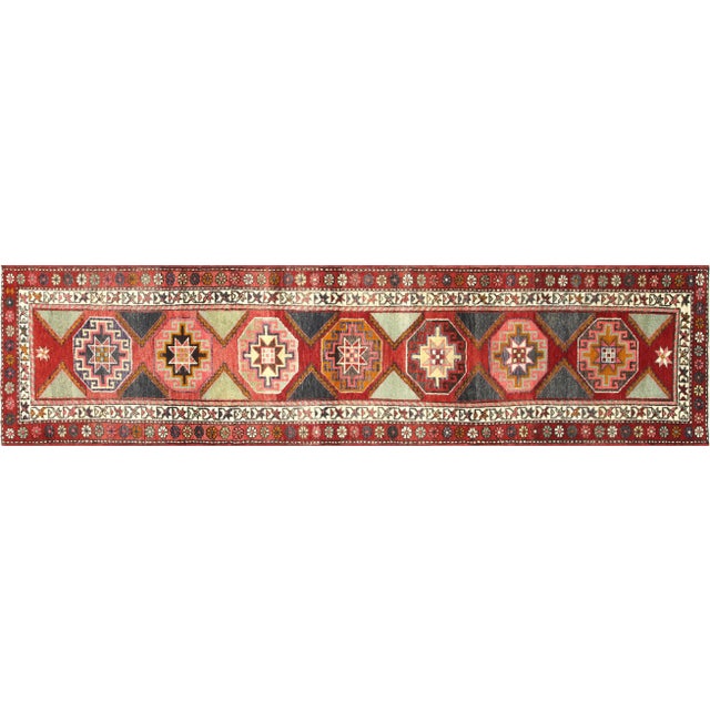 1960s Turkish Oushak Runner For Sale