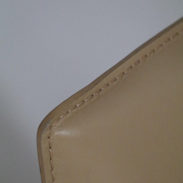 1990s 1990s Bottega Leather Chair by Renzo Fauciglietti and Graziella Bianchi for Frag For Sale - Image 5 of 13