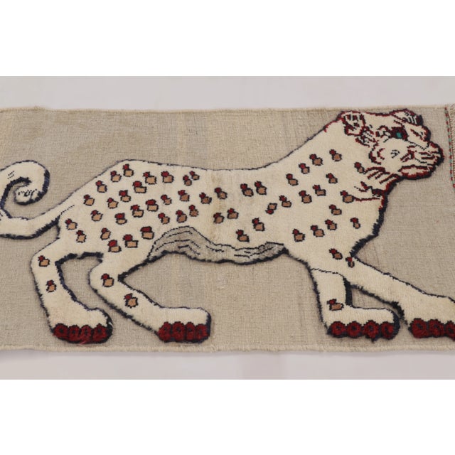 Vintage Gabbeh Pictorial Wool Gift-Sized Rug by Rug & Kilim, 1950-1959 For Sale In New York - Image 6 of 10