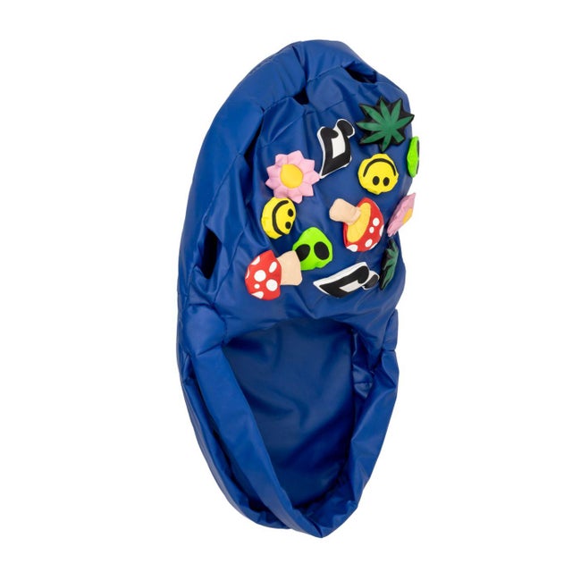 Al Freeman (Canadian, b. 1981) Soft Croc with Jibbitz Vinyl and Polyfil Sculpture, 2020, unsigned. 10" H x 64" W x 36" D....