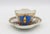 Dresden Porcelain Circa 1888-1916 Richard Klemm, Dresden Quatrefoil Demitasse Cup & Saucer For Sale - Image 4 of 11