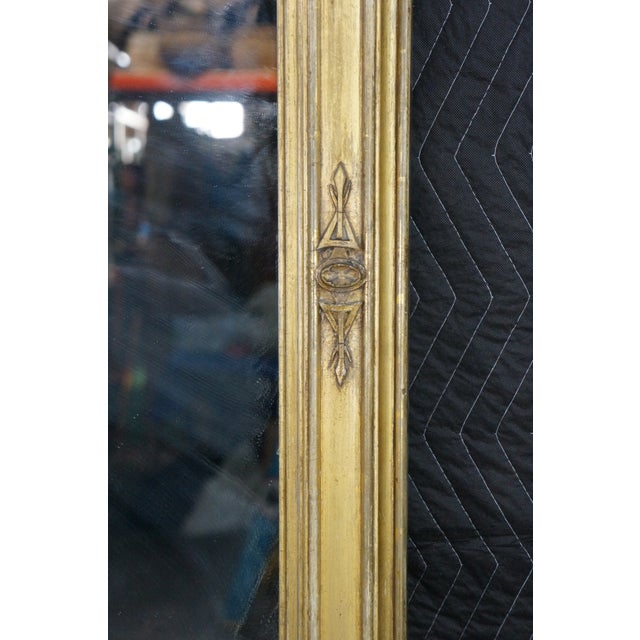 Late 19th Century Monumental Antique Renaissance Revival Neo-Grec Giltwood Carved Pier Mirror 88" For Sale - Image 5 of 18