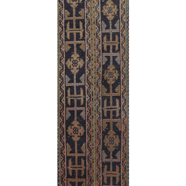1960s 1960s Hand-Knotted Anatolian Karapinar Runner - Stair Carpet 1'6'' X 19'8'' For Sale - Image 5 of 11