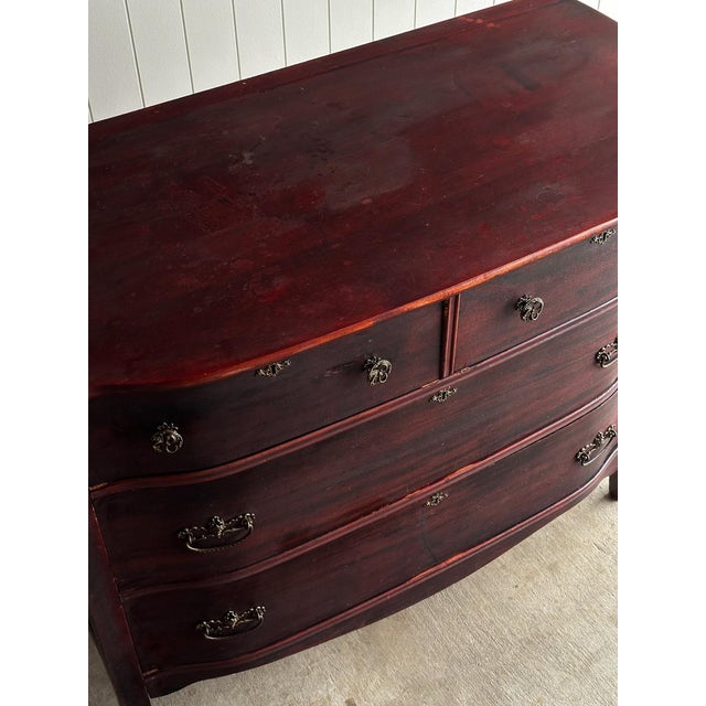 Antique Serpentine Mahogany Chest of Drawers, C. 1890 For Sale - Image 11 of 18