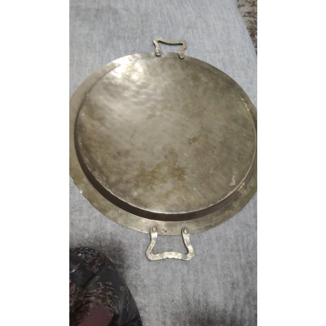 Antique Imperial Russian Brass Samovar Tray — Moscow Factory, Ca. 1890–1905 For Sale - Image 4 of 10