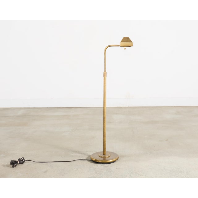 Late 20th Century Casella Style Bronzed Swing Arm Pharmacy Floor Lamp For Sale - Image 17 of 17