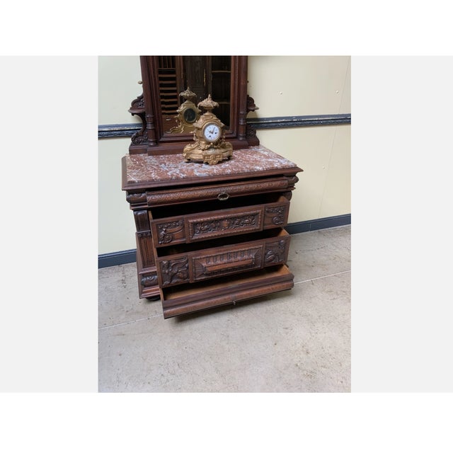 Wood Antique Historicist Commode, 1880 For Sale - Image 7 of 13