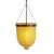 Small yellow mosaic bucket pendant. Hand crafted in India with beautiful yellow mosaic glass. Includes 3' chain and...