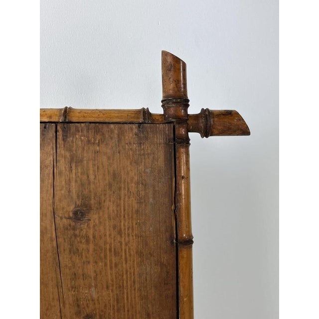 Faux Bamboo Mirror, 1890s For Sale - Image 4 of 12