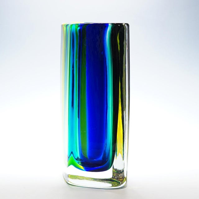 Mid-Century Modern Vase 'Fiji' by Fulvio Bianconi for Venini, Venice Murano 1998 For Sale - Image 3 of 10