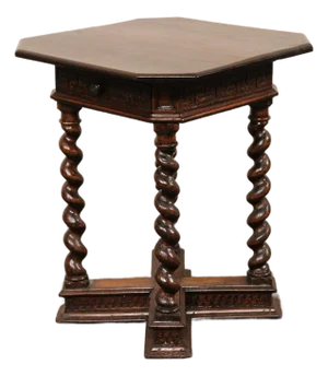 Late 18th C. Italian Ornate Accent Table