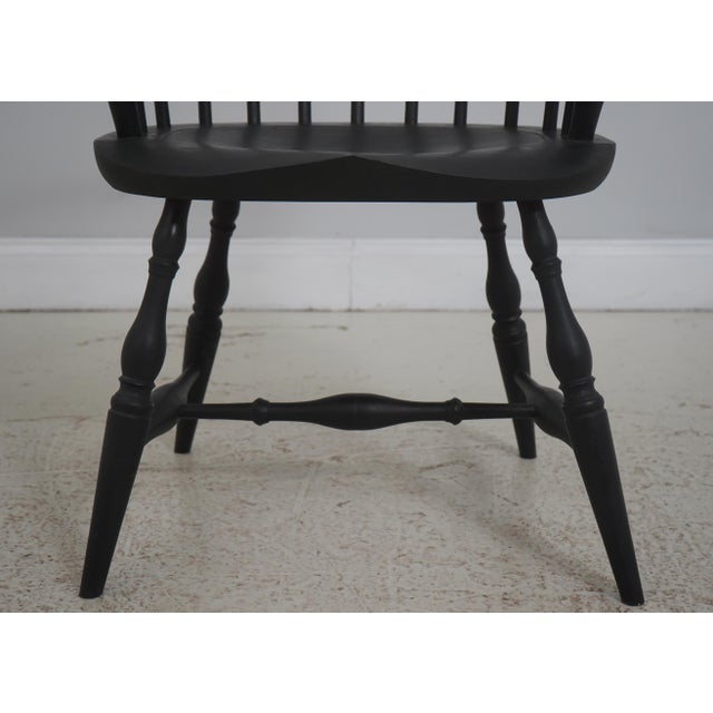 Set of 6 Black Sue Dick Windsor Dining Room Chairs For Sale - Image 9 of 18