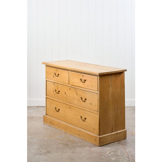 English 19th Century Pine 2 Over 2 Dresser Base/Server For Sale - Image 3 of 13