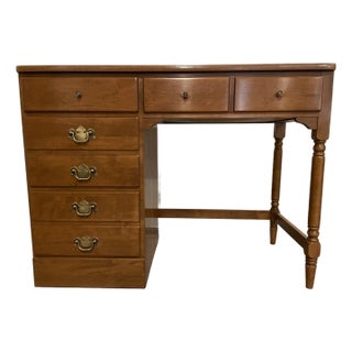 Vintage Ethan Allen Heirloom Nutmeg (Solid Maple) Writing Desk For Sale