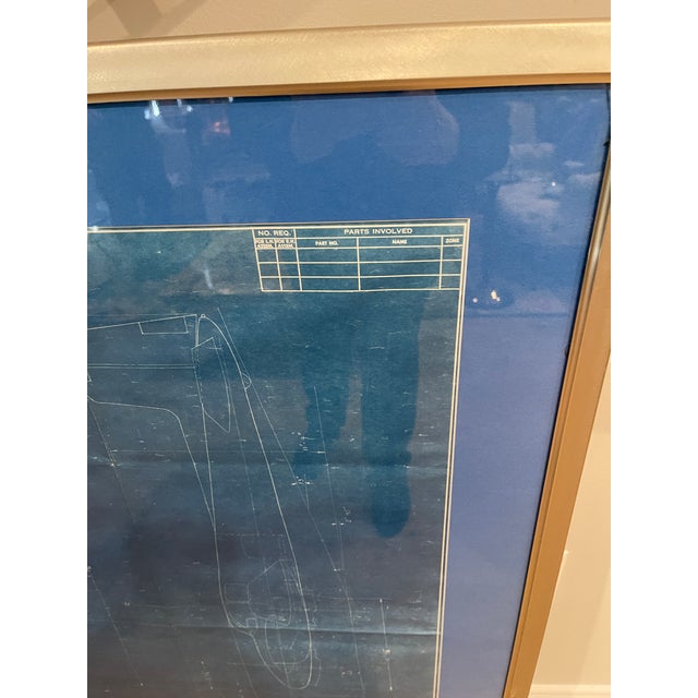 Rare Original Blueprint of a Beechcraft 50 Twin Engine Bonanza Plane For Sale - Image 4 of 7