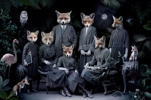 Never forget the Forest - Foxes by Marcin and Kate Owczarek | Digital Art of people with fox heads