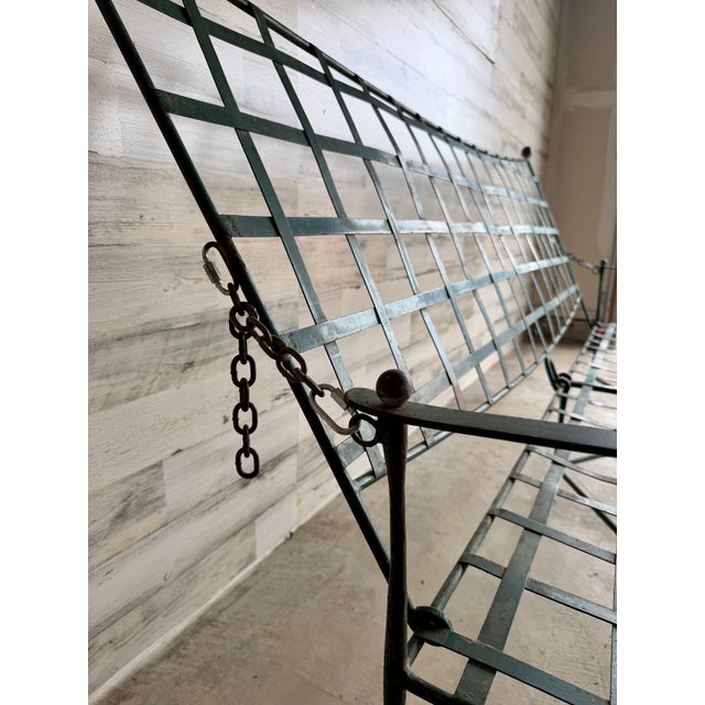 Mid 20th Century Attributed to Mario Papperzini for Salterini Iron Garden Sofa For Sale - Image 16 of 18