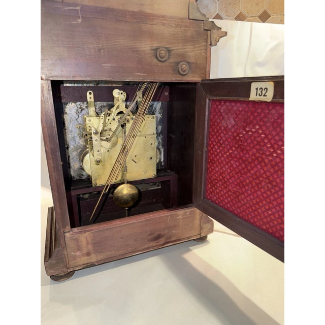 Antique German Bracket Mantel Clock With Westminster Quarter Strike Chimes For Sale - Image 14 of 14