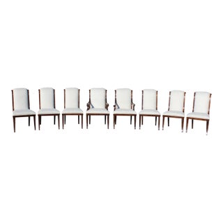 Theodore Alexander Gabrielle Mahogany Dining Room Chairs—Set of 8 For Sale