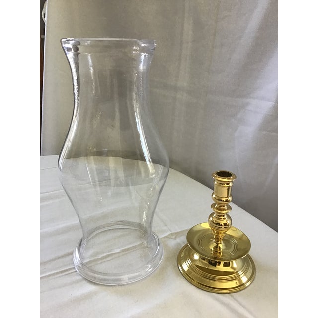 Colonial Williamsburg Restoration Glass Hurricane Shade With Baldwin