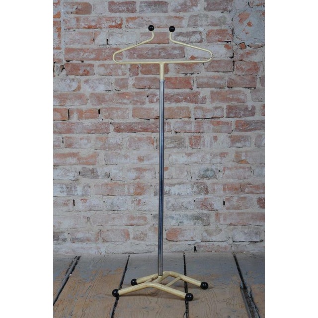 1920s Czech Bauhaus Coat Rack in Chrome-Plated and Lacquered Steel, 1920s For Sale - Image 5 of 9