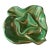 1970s Art Deco Malachite Green Ceramic Bowl For Sale