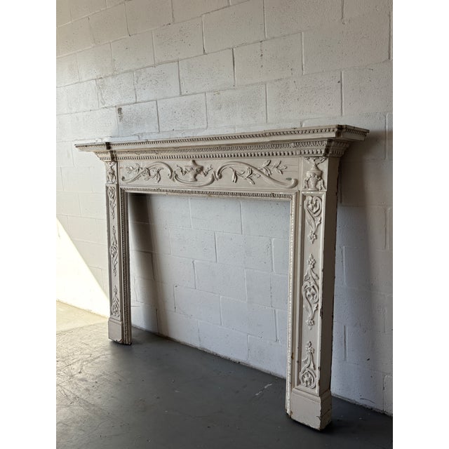English Early 19th Century English Pine Mantel For Sale - Image 3 of 9
