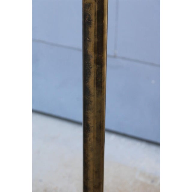 Floor Lamp in Brass and Green Glass from F. Fabbian, 1970s For Sale - Image 3 of 12