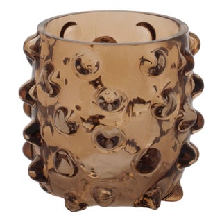 Textured Glass Candle Holder (Set of 6) For Sale
