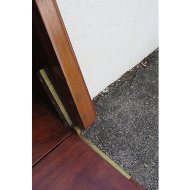 Heavy Hand Carved Secretary Desk For Sale - Image 10 of 12