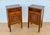 Modern French Marquetry Bedside Cabinets with Inlaid Decoration, 1940, Set of 2 For Sale - Image 3 of 10