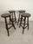 Brutalist Bar Stools, 1970s, Set of 4, in Good conditions. Designed 1970 to 1979