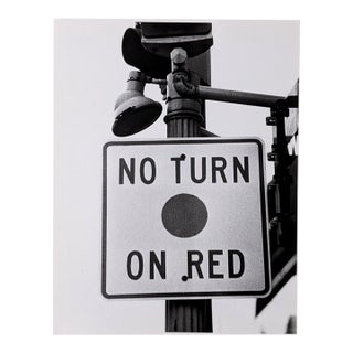 1979 Street Sign Black & White Photograph For Sale