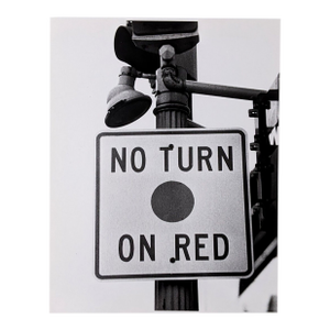 1979 Street Sign Black & White Photograph