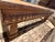 Early 21st Century Square Glass Top, Wood and Wrought Iron Coffee Table For Sale - Image 5 of 6