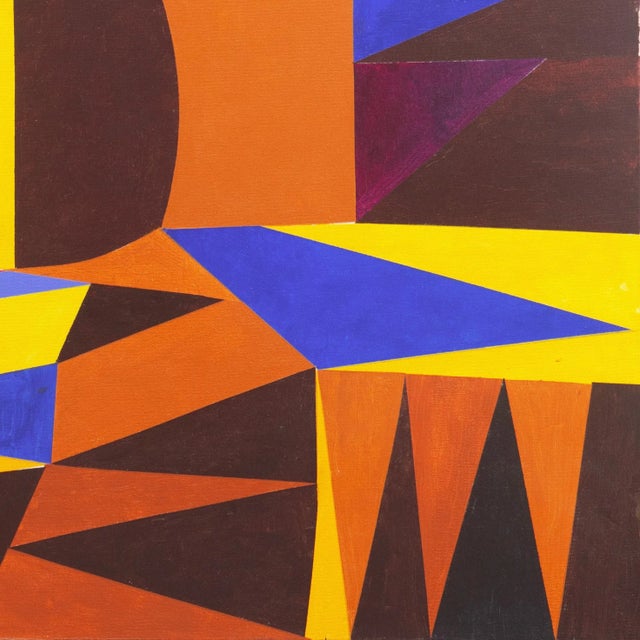 'Geometric Abstract I' by Renee Harwin, Bay Area Abstraction, San Francisco Art Institute For Sale - Image 4 of 9
