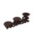 Chinese Brown Stem Uneven 3 Steps Table Top Display Stand Easel For Sale In San Francisco - Image 6 of 7