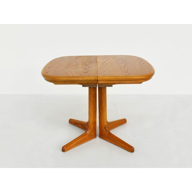 1970s Extendable Oak Dining Table by Karl-Erik Ekselius for Joc Möbler Vetlanda, Sweden, 1970s For Sale - Image 5 of 10