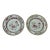 18th Century Pair of Small Chinese Export Famille Rose Porcelain Plates For Sale
