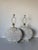 1980’s Vintage Postmodern Geometric Plaster Table Lamps – A Pair For Sale - Image 4 of 13