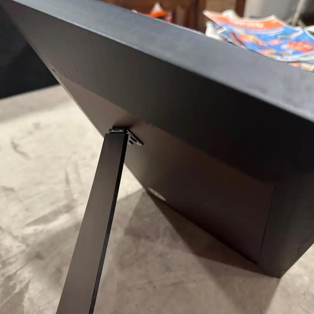 An High Quality 1990s Modern Wood Italian Picture Frame by Borbonese For Sale - Image 11 of 14