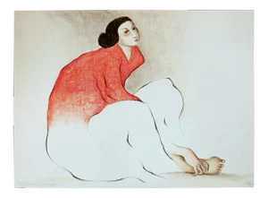 Late 20th Century "Woman From Paris" Figurative Lithograph by R.C. Gorman