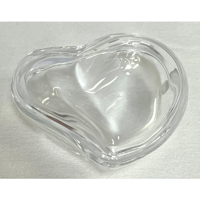 Vintage Tiffany & Co. Elsa Peretti Glass Heart Trinket Box For Sale In West Palm - Image 6 of 12