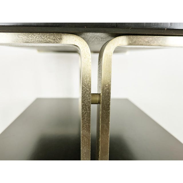 Brushed Steel & Stained Wood attributed to Giulio Moscatelli for Formanova, Italy, 1960s, Set of 2 For Sale - Image 12 of 18