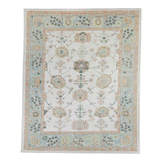 Turkish Oushak Rug 8'4" x 10'2" #20429 For Sale