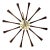 Mid 20th Century Nelson Walnut Spindle Clock by Vitra For Sale