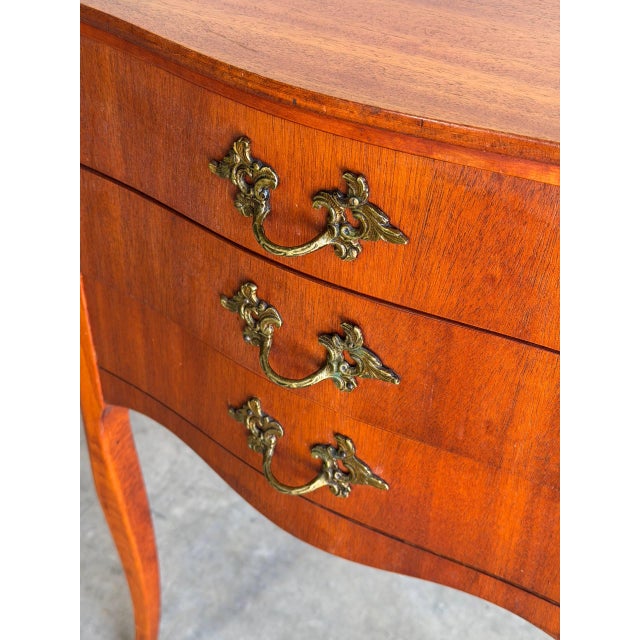 Mid 20th Century Vintage Danish Modern Teak Small Dresser / Nightstand – Scandinavian MCM Side Table For Sale - Image 5 of 9